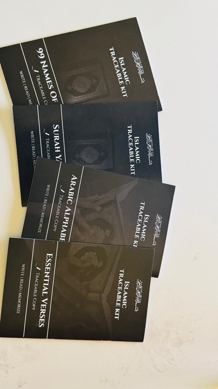 Islamic Traceable Kit (4books + pencile + eraser)